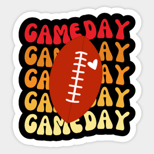 Game Day American Football Mom Sticker